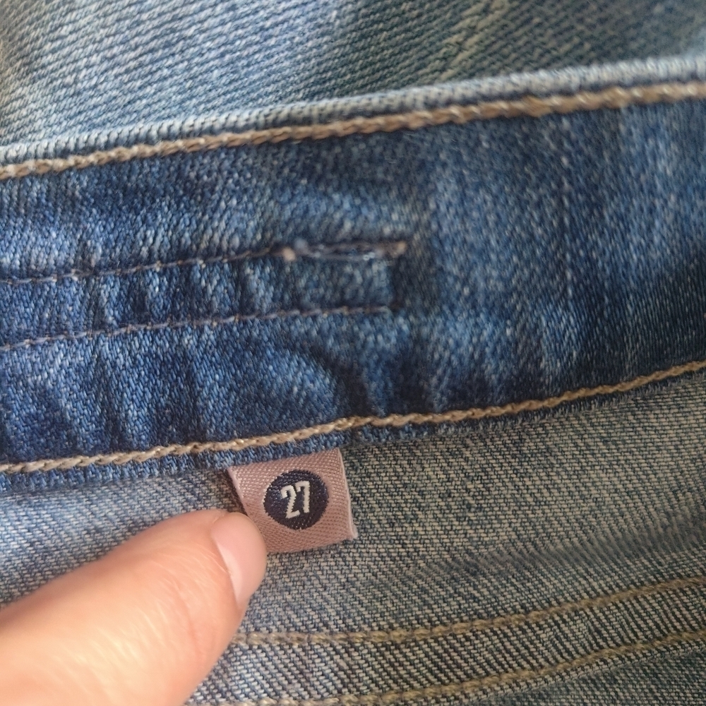 Citizens of Humanity By Jerome Dahan Straight Leg Cuffed Jean Size 27 Light Wash - Picture 12 of 14